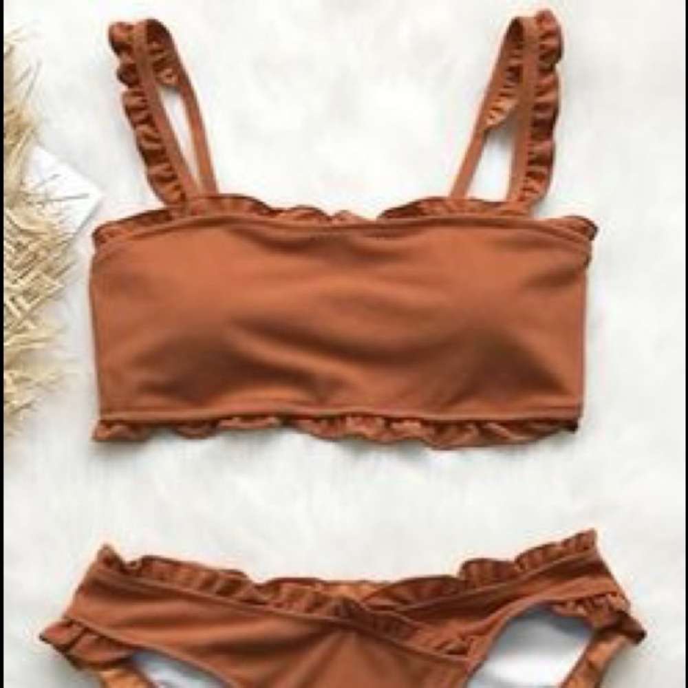 cupshe sweet caramel bikini